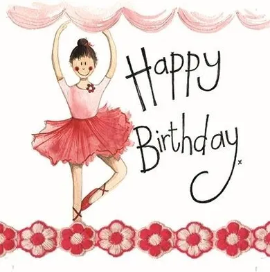 Alex Clark, karnet urodzinowy, baletnica