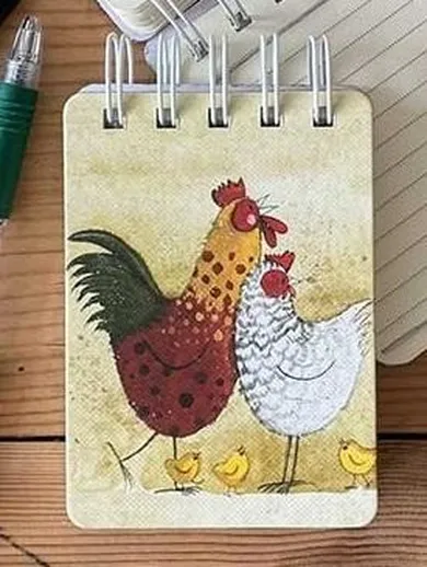 Alex Clark, kołonotes A7, Kury, 1 szt.