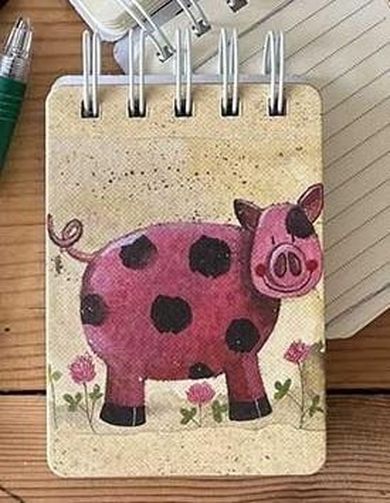 Alex Clark, kołonotes A7, Świnka Pearl, 1 szt.