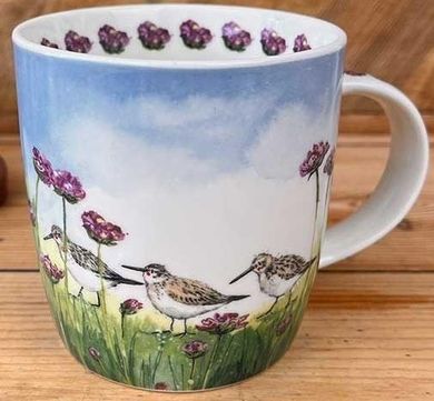 Alex Clark, kubek, Ptak biegus i kwiaty