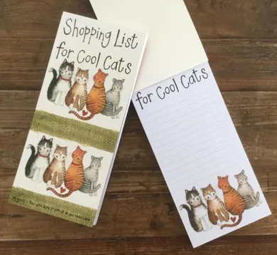 Alex Clark, lista zakupów z magnesem, 4 koty