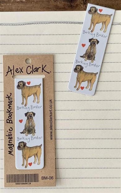 Alex Clark, magnetyczna zakładka do książki, Border terrier