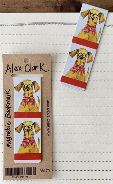 Alex Clark, magnetyczna zakładka do książki, Pies w okularach