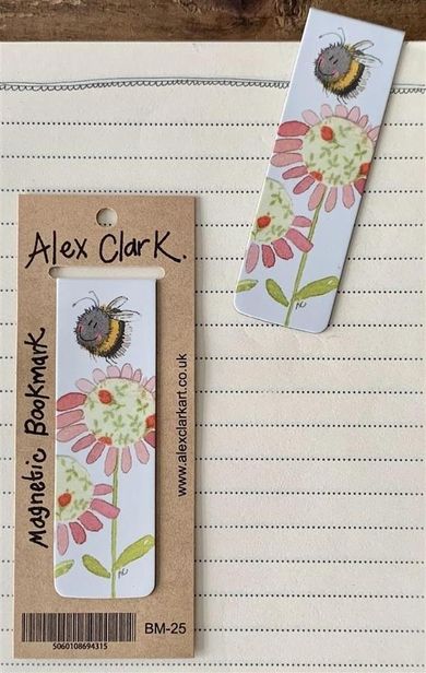 Alex Clark, magnetyczna zakładka do książki, Pszczoła i kwiaty