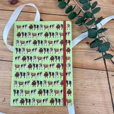 Alex Clark, notatnik z gumką A5, Krowy, 1 szt.