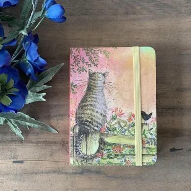 Alex Clark, notatnik z gumką, Kot na płocie, 1 szt.