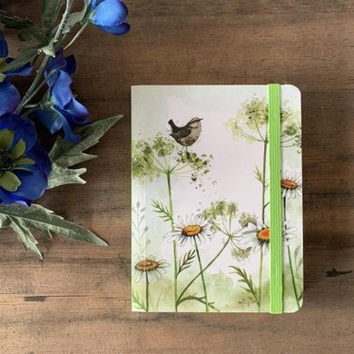 Alex Clark, notatnik z gumką, Strzyżyk i stokrotki, 1 szt.