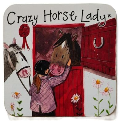 Alex Clark, podkładka pod kubek, Koniara Crazy Horse Lady