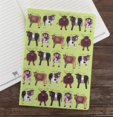 Alex Clark, zeszyt B5, 40 kartek, linia, Krowy, 1 szt.