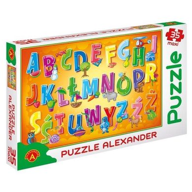 Alexander, Alfabet, puzzle maxi, 35 elementów