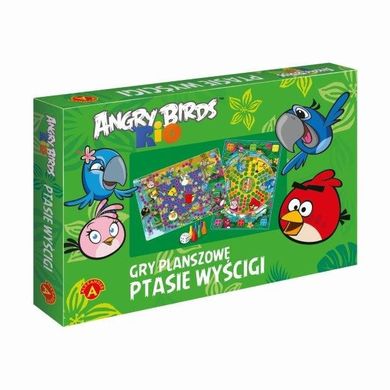 Alexander, Angry Birds Rio, Chińczyk + Wyścig, Ptasie wyścigi, gry planszowe 2w1