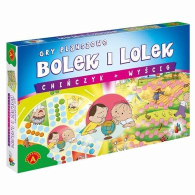 Alexander, Bolek i Lolek, Chińczyk+Wyścig, maxi gra planszowa 2w1