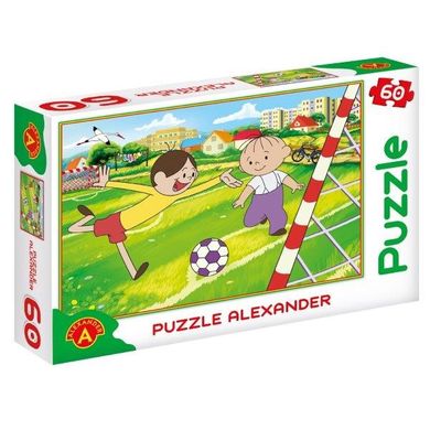 Alexander, Bolek i Lolek, Piłka nożna, puzzle, 60 elementów
