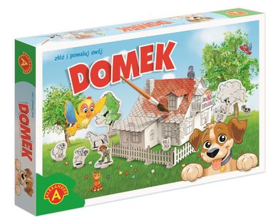 Alexander, domek do malowania z pieskiem