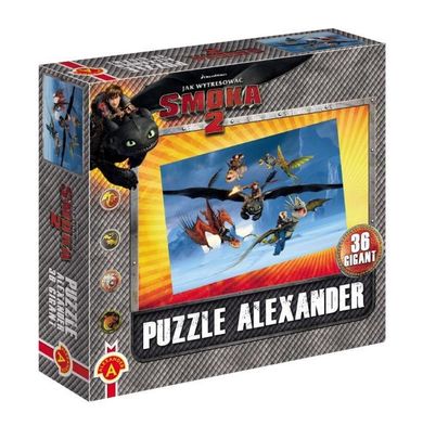 Alexander, Jak wytresować smoka 2, Zimno, puzzle gigant, 36 elementów