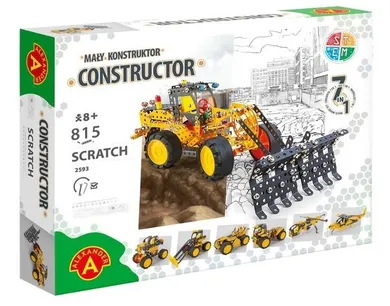 Alexander, Mały Konstruktor, Scratch, zestaw konstrukcyjny 7w1, 815 elementów
