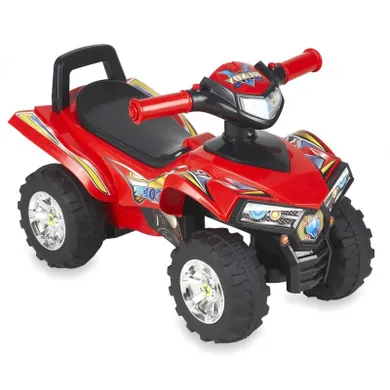 Alexis, jeździk dla dzieci, quad, muzyka, światła, efekty dźwiękowe, czerwony