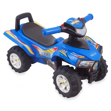 Alexis, jeździk dla dzieci, quad, muzyka, światła, efekty dźwiękowe, niebieski