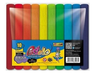 Alfa Pastello, bibuła marszczona mini mini, 12-200 cm, 10 kolorów