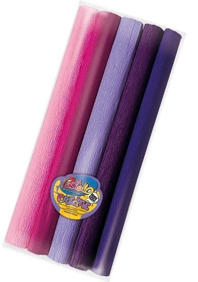 Alfa Pastello, bibuła mini, 25-200 cm odcieni różowych, 5 kolorów