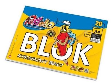 Alfa Pastello, blok rysunkowy, A4, 80g, 20 kartek
