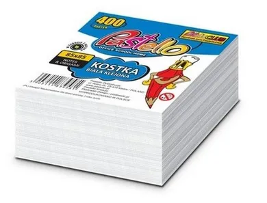 Alfa Pastello, kostka klejona eco, biała, 85-85-35mm