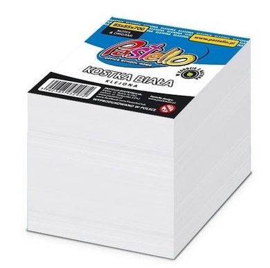 Alfa Pastello, kostka klejona eco, biała, 85-85-70mm