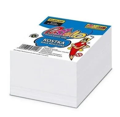 Alfa Pastello, kostka nieklejona biała eco, 85-85-50 mm