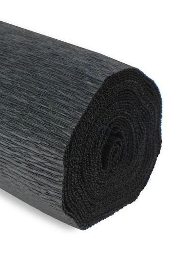 Alfa Pastello, krepina, czarna, 180g, 50-250 cm