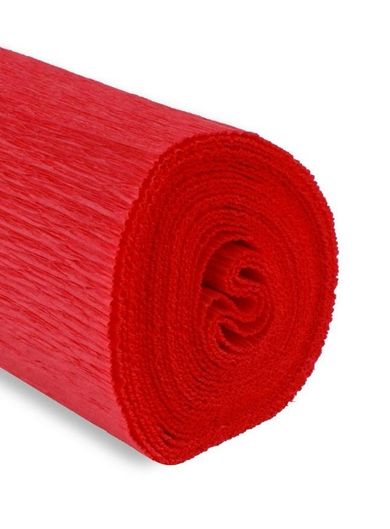 Alfa Pastello, krepina, czerwona, 180g, 50-250 cm