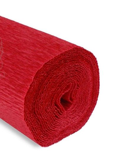 Alfa Pastello, krepina, czerwona intensywna, 180g, 50-250 cm