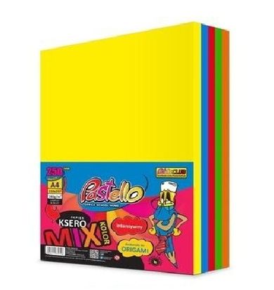 Alfa Pastello, papier ksero A4, 160g, 5 kolorów, 250 arkuszy