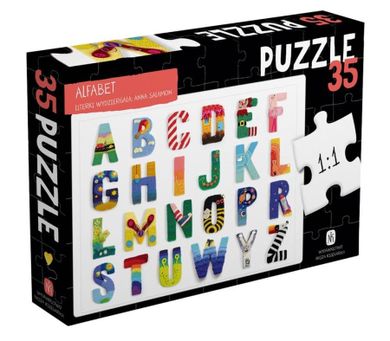 Alfabet, puzzle, 35 elementów