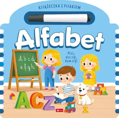 Alfabet z flamastrem. Książka z pisakiem