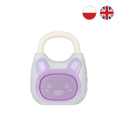 Alilo, Pocket Bunny K1, odtwarzacz MP3 z Bluetooth, fioletowy