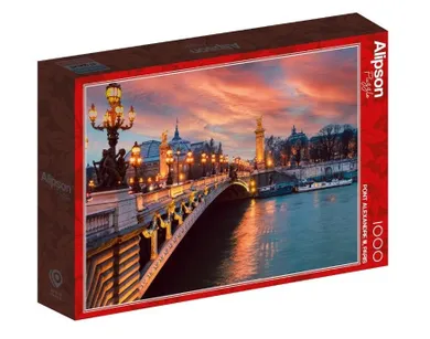 Alipson, Paryż, Most Aleksandra III, puzzle, 1000 elementów