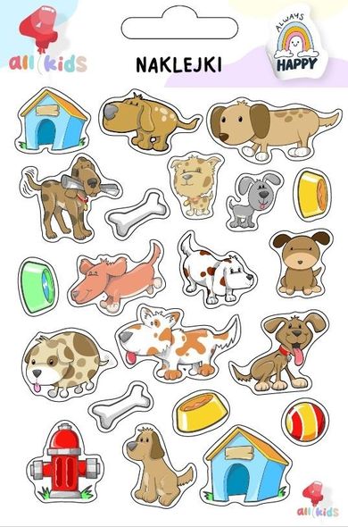 All4Kids, naklejki, Co robi pies