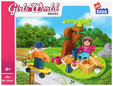 Alleblox, Girl, Piknik, klocki konstrukcyjne, 45 elementów
