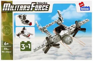 Alleblox, Military, klocki konstrukcyjne, 62 elementy