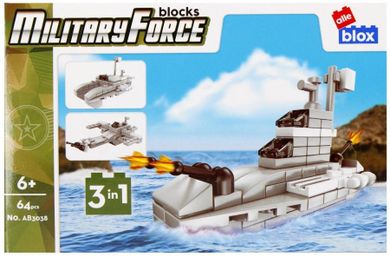 Alleblox, Military, klocki konstrukcyjne, 64 elementy