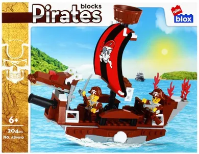 Alleblox, Pirat, klocki konstrukcyjne, 204 elementy
