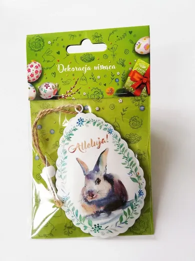 Alleluja, metalowa zawieszka