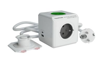 Allocacoc, PowerCube Extended USB A + C Wireless Charger, rozgałęziacz