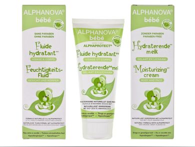 Alphanova Bebe, fluid nawilżający do twarzy i ciała do skóry przesuszonej, 100 ml