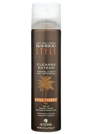Alterna, Bamboo Style Cleanse Extend Translucent Dry Shampoo, suchy szampon do włosów, Mango Coconut, 150 ml