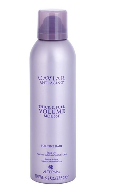 Alterna, Caviar Anti-Aging Thick & Full Volume Mousse, pianka zwiększająca objętość dla włosów cienkich i delikatnych, 232g