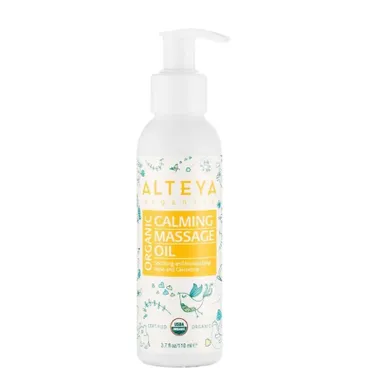 Alteya, Organic Calming Massage Oil, organiczny olejek do masażu dla dzieci, 110 ml