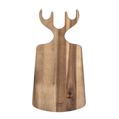 Altom Design, deska akacjowa poroże renifera, 34-18-1 cm