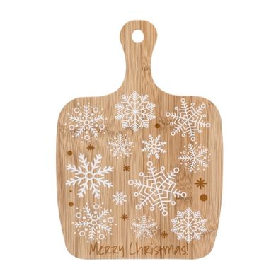 Altom Design, deska bambusowa, 33-23-1,5 cm, śnieżynki