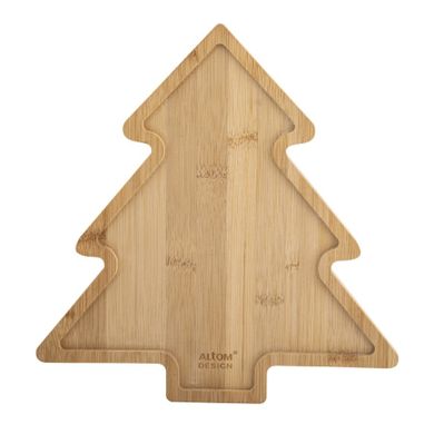 Altom Design, deska do serwowania bambusowa choinka, 29,5-28-1,5 cm